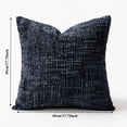 thumbnail image 3 of PryvnHome Chenille Throw Pillow Covers, Soft Slub Textured Decorative Cushion Case for Couch Bed Sofa Living Room, 45x45cm, 3 of 7