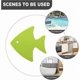 thumbnail image 3 of 20pcs Anti Slip Safety Bath Stickers Non-Slip Bathroom Stickers Shower Strips Stairs Anti Skid Tape For Shower Bathtub Floor Green Fish, 3 of 5