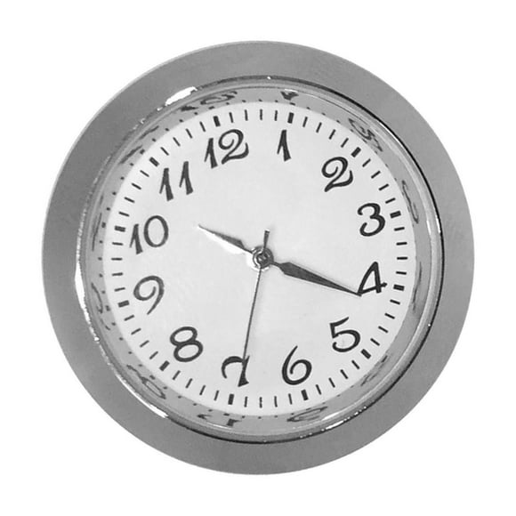 Redempat Round Clock Insert Clock Movement Clock Face for Diameter 1-3/8 inch Hole Argent