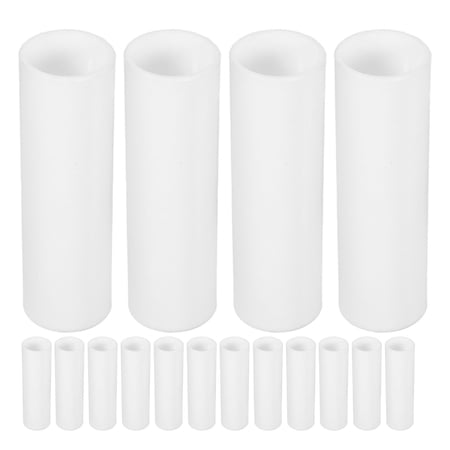 NICERIO 30Pcs Canopy Tent Pipe Connector White Plastic Replacement Parts for Outdoor Tent Support
