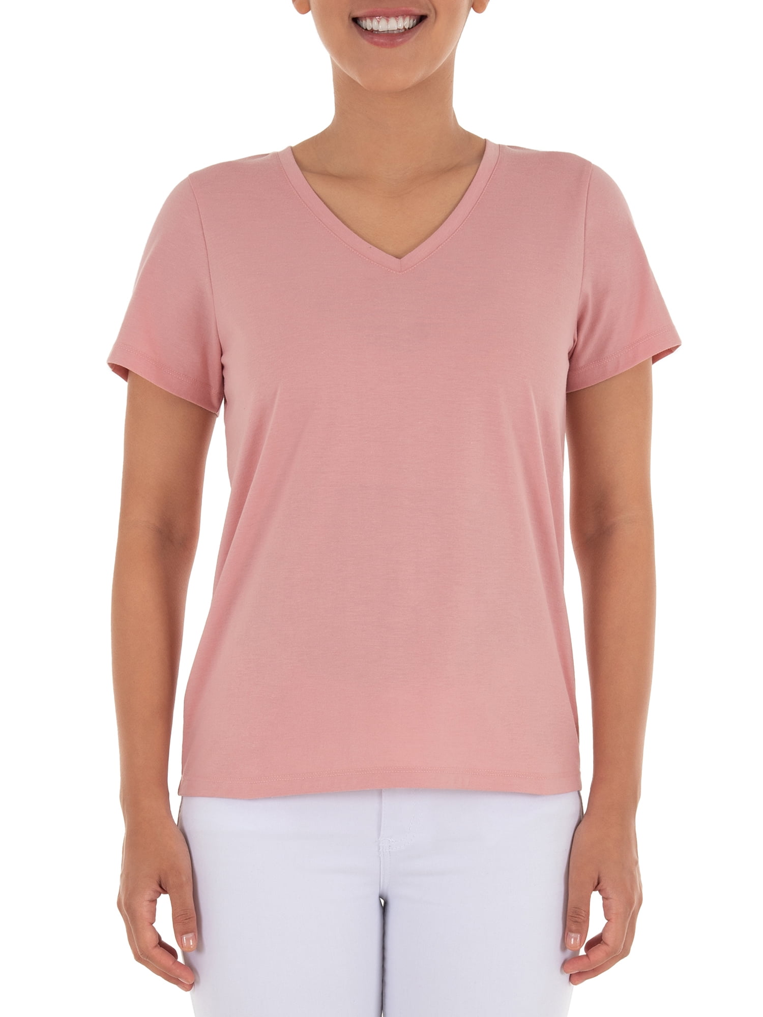 Time and Tru Women's Core VNeck TShirt