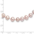 thumbnail image 4 of 925 Sterling Silver Pearl Chain Necklace Rh-plated 7-8 mm Purple FW Cultured 24 inch 7 to 8, 4 of 4