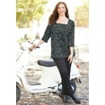 thumbnail image 3 of Catherines Women's Plus Size Petite Ultra-Soft Square-Neck Tee, 3 of 5