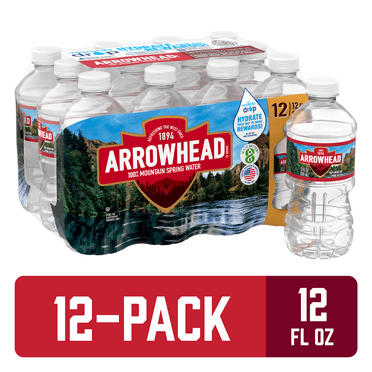 Arrowhead Mountain Spring Water, 12 fl oz, 12 Pack Plastic Bottles