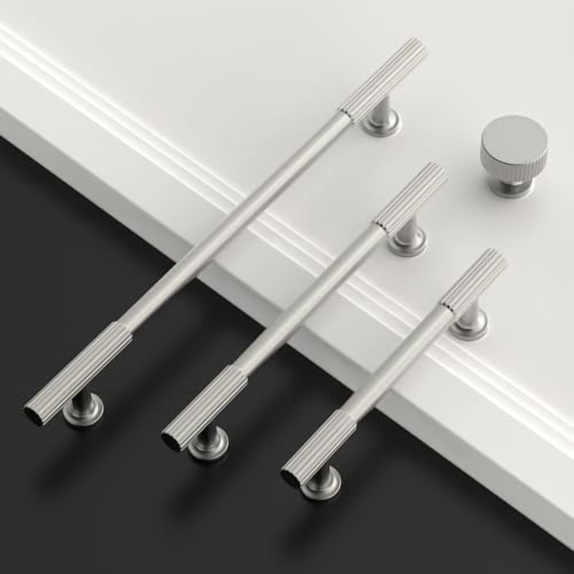 10 Pack 7.5 Inch(192mm) Brushed Satin Nickel Cabinet pulls Kitchen Cabinet Handles, Cabinet Pulls Kitchen Cabinet Hardware for Cupboard Drawer Pulls