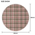 thumbnail image 6 of Red and Green Christmas Plaid Pattern Round Tablecloth 60"x60",Wrinkle Wipeable Table Cloth for Kitchen Dining Room Picnic Patio Party, 6 of 6
