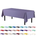 thumbnail image 1 of Exquisite Lavender Plastic Tablecloth Cover - 54" x 108" - Heavy Duty - Disposable - Single Count, 1 of 6