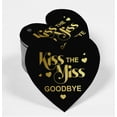 thumbnail image 2 of Inkdotpot Pack Of 100 Real Gold Foil Paper Tags Kiss The Miss Goodbye Bridal Shower Favor Hang Tags, 2 of 6