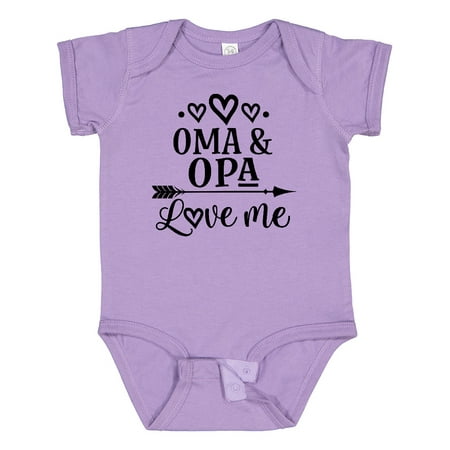 

Inktastic My Oma Opa Love Me Grandkids Gift Baby Boy or Baby Girl Bodysuit