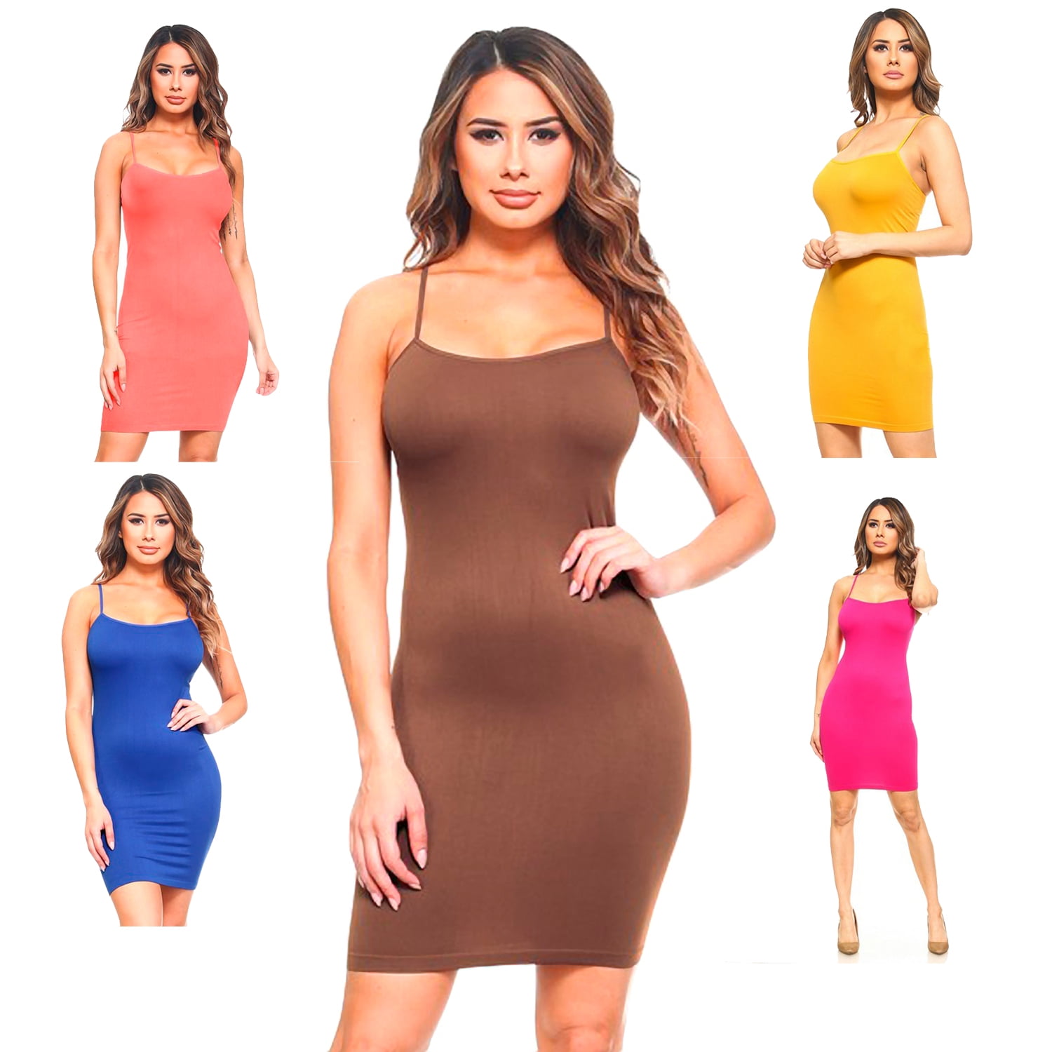 Women's Seamless Cami Slip Dress