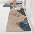thumbnail image 3 of Alfombrilla de cuero para cocina, resistente a la suciedad, duradera, lavable, lavable y no lavable, resistente a la suciedad, alfombra de área grande, 3 of 5