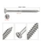 thumbnail image 4 of 50 tornillos de montaje para pastillas de bajo de acero niquelado, piezas de reparación para JB Jazz Bass, 4 of 10