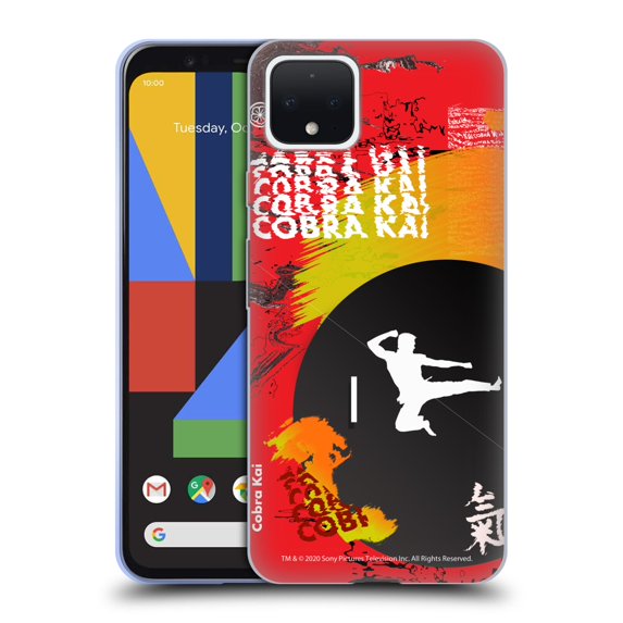Head Case Designs Officially Licensed Cobra Kai Composed Art Season 1 Soft Gel Case Compatible with Google Pixel 4