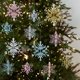 thumbnail image 4 of 10 piezas de copos de nieve de cristal para Navidad, adornos de acrílico transparente para copos de nieve, decoración colgante para árbol de Navidad DIY para fiestas de Año Nuevo, 4 of 5