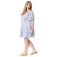 thumbnail image 2 of Jessica Simpson Women's Plus Size Adalle Tiered Cotton Mini Dress, Sizes 0X-5X, 2 of 5