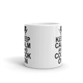 thumbnail image 3 of 15 oz Cooking Gifts keep calm and cook on Crossed Chef Knives Coffee Mug Tea Cup, 3 of 4
