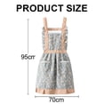 thumbnail image 2 of 2pcs Floral Princess Apron Female summer waterproof household Kitchen cooking canvas apron Catering, 2 of 5