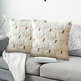 thumbnail image 4 of Pumpkin Fall Decorative Throw Pillow Covers 17.7"x17.7", Halloween Pumpkin Pillow Cover, 3D Velvet Fall Throw Cushion Cover for Sofa Bed Decor, Soft Pillowcase for Halloween Party Home Decoration, 4 of 6