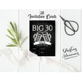 thumbnail image 3 of Darling Souvenir Black Birthday Invitation Card Printable Fill or Write In Blank Invites Party Supplies Pack Of 28 5 x 7 Inches, 3 of 5