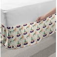thumbnail image 2 of Hen Bed Skirt, Silhouettes of Hens Nibbling and Sitting with Blots on the Back, Elastic Bedskirt Dust Ruffle Wrap Around for Bedding Decor, 4 Sizes, Quartz Peach, by Ambesonne, 2 of 2