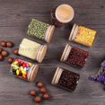 thumbnail image 4 of Glass Jars Set Upgrade Spice Jars With Wood Airtight Lids 6oz 12pcs Small Food Storage For Seasoning Containers, 4 of 5