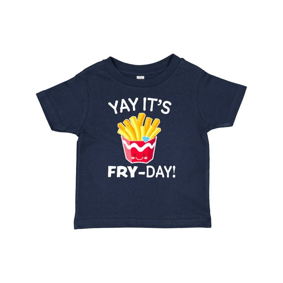Inktastic Yay Its Fry Day with Cute French Fries Boys or Girls Baby T-Shirt