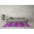 thumbnail image 3 of Ahgly Company Indoor Round Persian Purple Traditional Area Rugs, 7' Round, 3 of 4