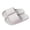 Gray, variant on Gray Mens Casual Solid Color Indoor Slippers Thick Sole Soft Comfort