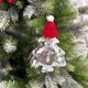 thumbnail image 1 of Adorno colgante navideño con lazo de lentejuelas | Decoración brillante para colgar en el coche | Adornos para el árbol de Navidad y fiestas | Adorno festivo rojo, verde y dorado, 1 of 6