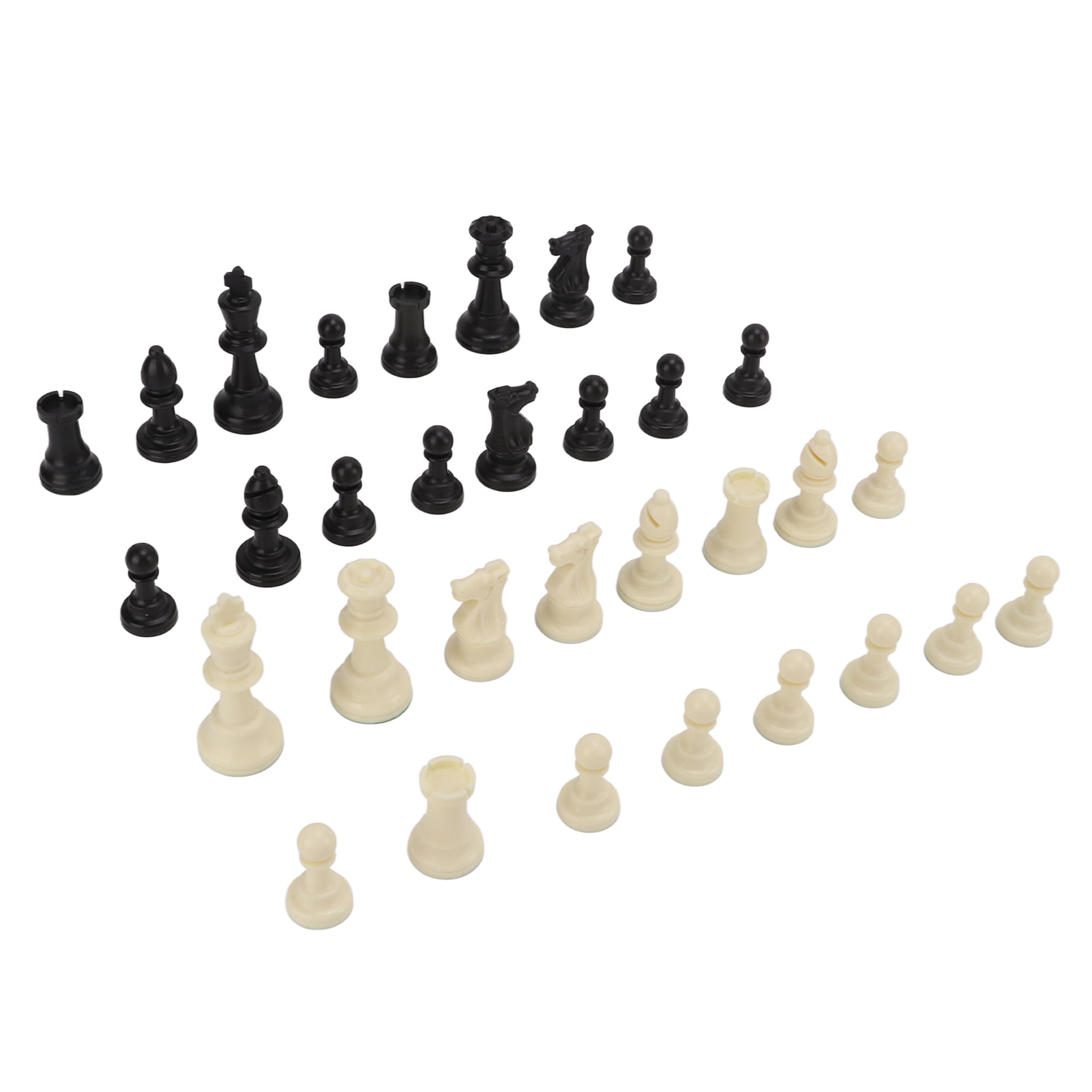 Standard Chess Pieces Set Plastic Chess Game 75mm King Gift without Board 