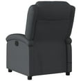 thumbnail image 4 of vidaXL Massage Recliner Chair Black Real leather, metal, plywood Large, 4 of 5