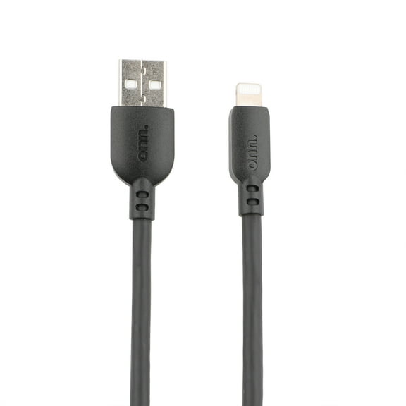 onn 10ft Lightning to USB Charging Cable, MFI Certified, Black - Compatible with iPhone 14/13/12/11/X/XR/XS/8/7/6/5, iPad, Airpods and more
