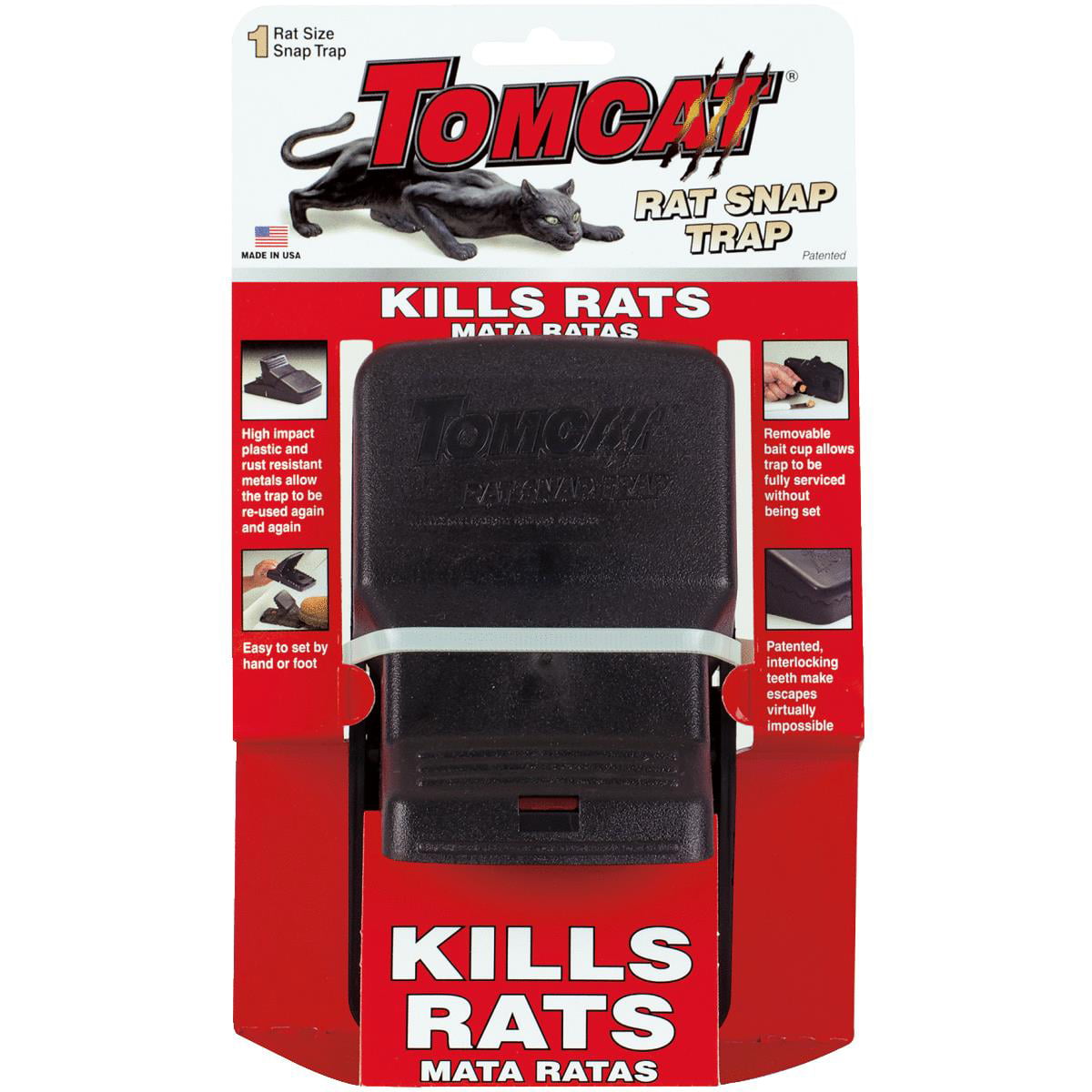 4x Rat Catching Traps Heavy Duty Snap Mouse Trap-Easy Set/Bait/Pest Catcher M2J4 
