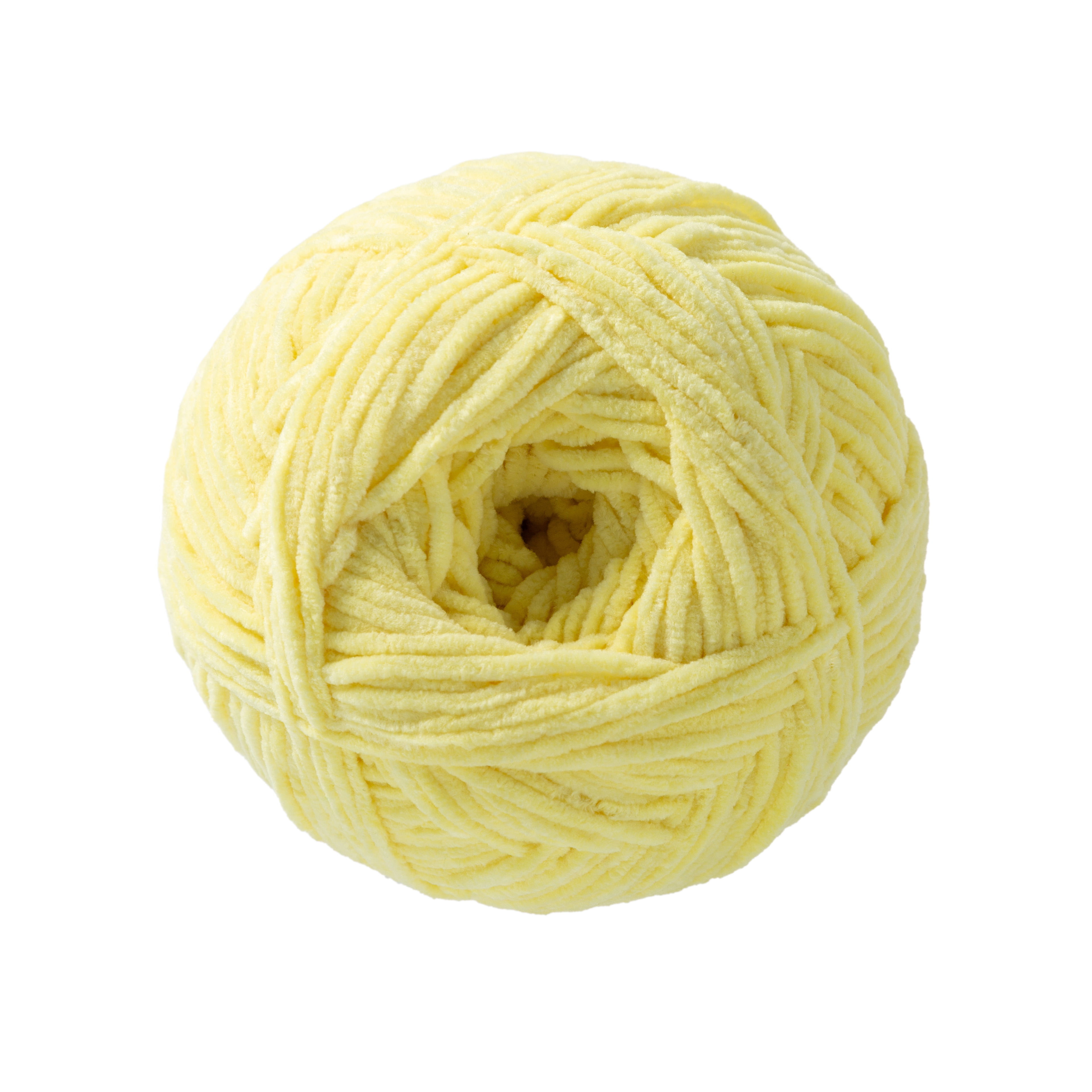 Loops & Threads Duckling Skinny Chenille Yarn - Medium Weight Yarn for Knitting, Crochet, Weaving, Arts & Crafts, 12 Pack