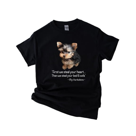 Yorkie Yorkshire Terrier Dog Lover Mom Dad Fan Graphic Unisex T-Shirt Y2654, Up to Size 5XL