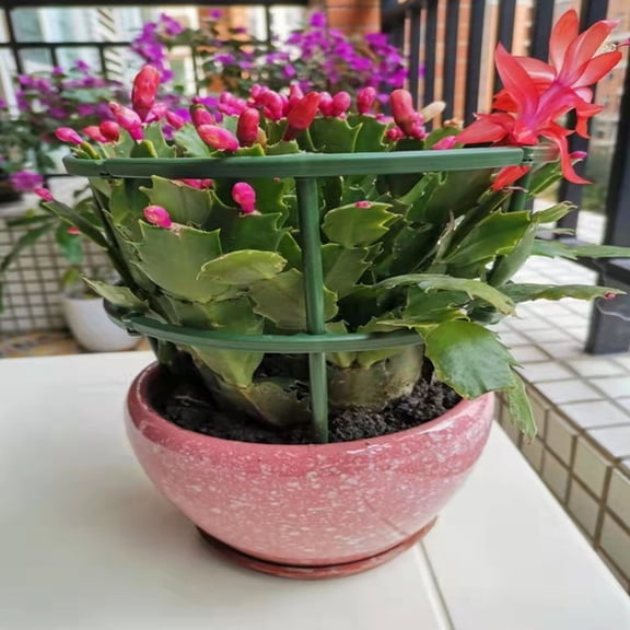 IBASETOY 1 Set Garden Use Tomato Support Bracket Plant Support Stand Green Plastic for Plants