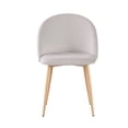 thumbnail image 3 of Set 4 Sillas de Comedor Top Living Modernas de Terciopelo Gris, 3 of 9