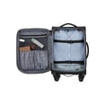 thumbnail image 3 of Wrangler 20-inch Soft-Side Expandable Rolling Carry-on with 8-Wheel System, Black, 3 of 9