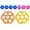 C, variant on Inflatable Hexagonal Water Toss Game Interactive Pool Fun Floating PVC Swimming Pool Activity Set for Summer Outdoor Backyard Party and Water Sport