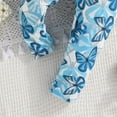 thumbnail image 5 of Baby Girl Clothes Toddler Girl Clothes Outfits Bowknot Tassel Clothing Print Pants Headbands Set Cute Clothes for Girls,Blue,18-24 Months, 5 of 6