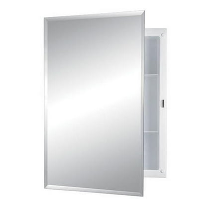 Jensen 868m22xwhz 16 X 22 In Bevel Mirror Medicine Cabinet Walmart Canada