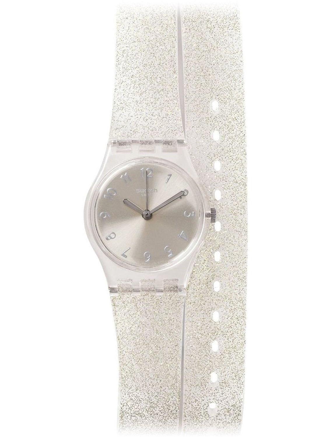 Swatch GM416C Silverblush Grey Date Skin Transparent Silicone Rubber Band  Watch - Walmart.com
