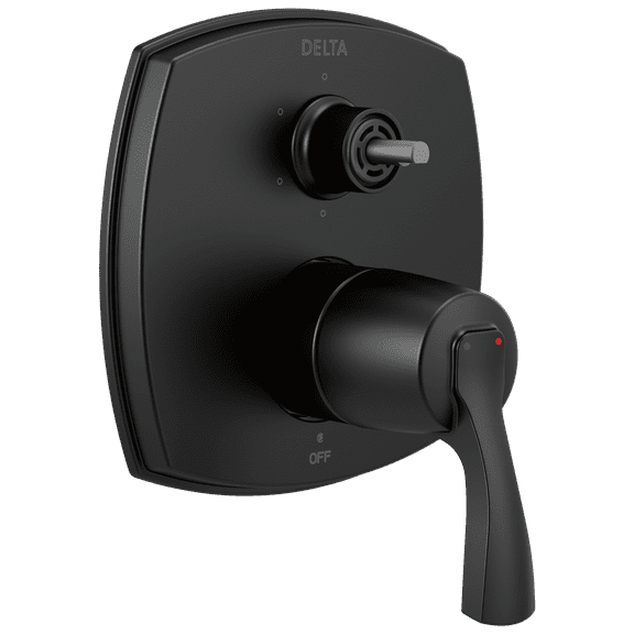 Delta Stryke: 14 Series Integrated Diverter Trim with Six Function Diverter Less Diverter Handle