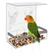 thumbnail image 1 of Comedero Fijo Acrílico Transparente Ganfancp de Exterior para Pájaros y Pequeños Animales, 1 of 7