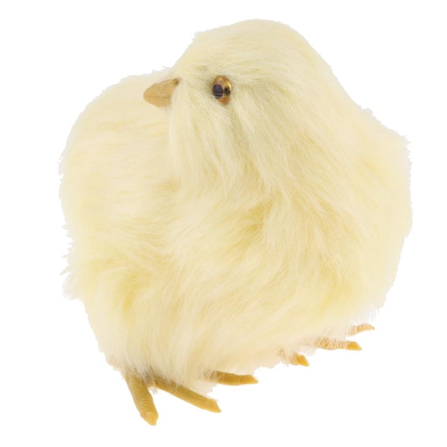 Figurita de Peluche de Pollo Sunnimix 4 Tamaños Realistas Decoración Del Hogar 9x7x7cm Figura Animal