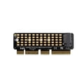 thumbnail image 1 of Adaptador M2 SSD PCI-E NVME Moyic a PCI-E 4,0 X4, 1 of 5
