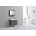 thumbnail image 2 of KubeBath DeLusso 30" Ocean Gray Wall Mount Modern Bathroom Vanity, 2 of 5