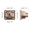thumbnail image 3 of Keyed Hasp Locks with Screws for Door Keyed Alike 2 Piece Copper Tone 3 inch, 3 of 6