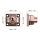 thumbnail image 3 of Cerraduras con llave y tornillos para puerta, llave igual, 2 piezas, tono cobre, 3 pulgadas, 3 of 6
