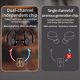 thumbnail image 4 of Auriculares Bluetooth sweethay con pantalla efecto de sonido en auge y auriculares inalámbricos Bluetooth de transmisión rápida Cables de audio/vídeo blanco, 4 of 6